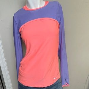 Nike Dri-Fit Running 2 Piece Womens Mesh Shirt/ Tank/Top Size Medium
